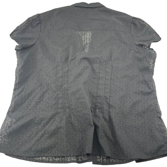 Sonoma Life + Style Womens 2X Button-Down Shirt‎ Black - Picture 5 of 5